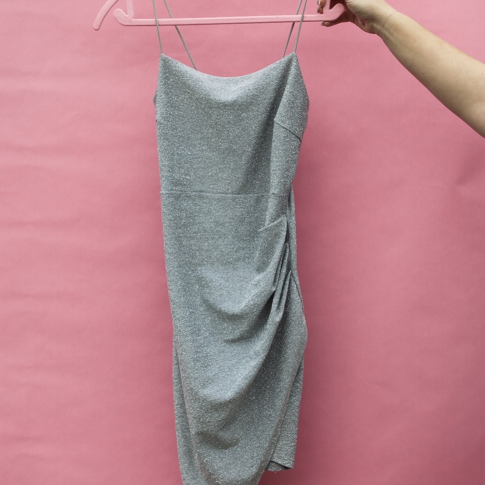 Short Silver Sparkly Dress
